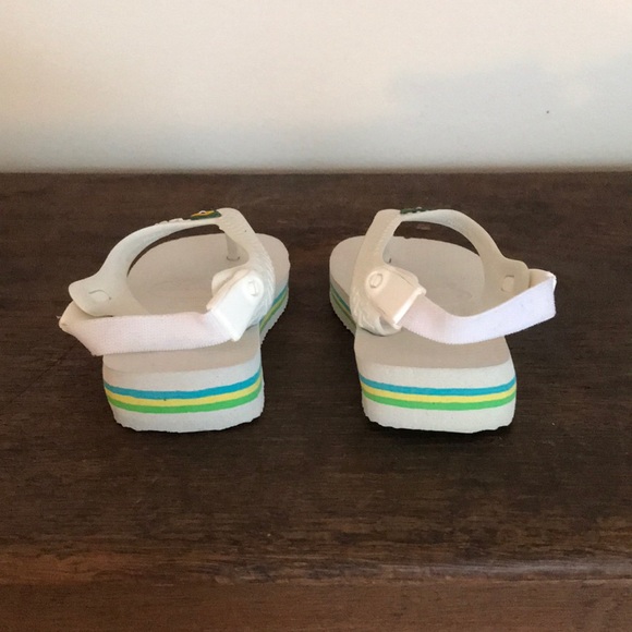 Baby Brazil logo flip flops white - Picture 3 of 7